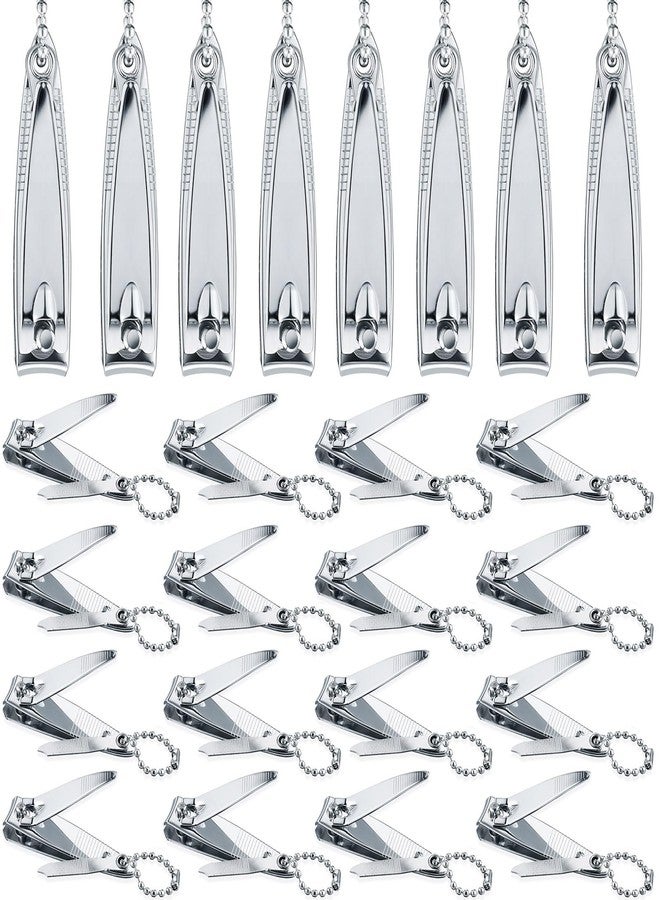 بيميمو مجموعة مقصات أظافر من الفولاذ المقاوم للصدأ من بيميمو، 24 قطعة، تتضمن مقصات أظافر اليدين والقدمين، مناسبة للرجال والنساء وكبار السن، للاستخدام المنزلي والسفر. - Image 1